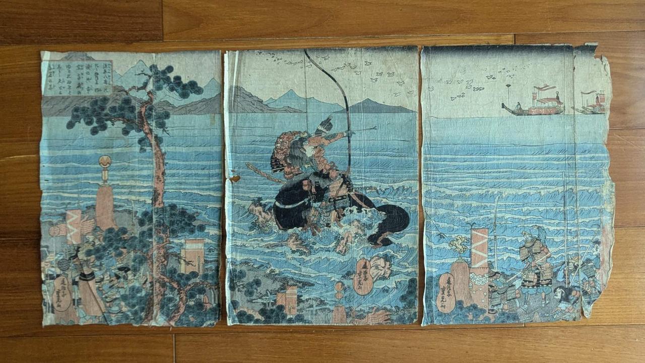 Битва при Ясіма, художник Сигеміцу 1855 р,