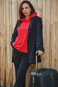 Жакет чорний смужка MKRM2026