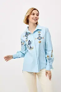 Сорочка жіноча патріотична з вишивкою MKRM4073