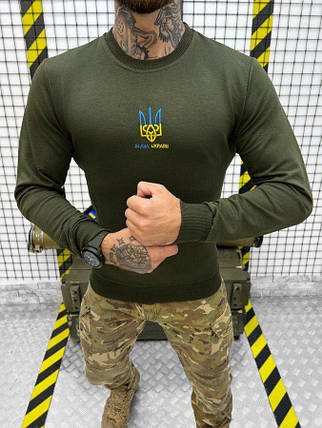 Светр олива Слава Україні олива ВТ7884, фото 1