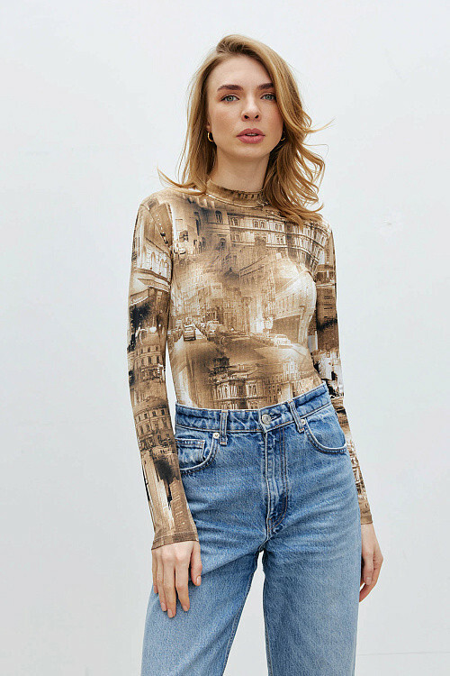 Жіноче боді з довгим рукавом Мегаполіс RICA MARE MKRM4182, фото 1