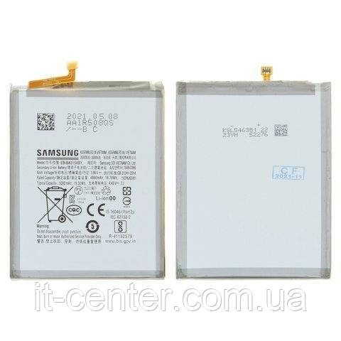 Акумулятор EB-BA315ABY для Samsung A225 Galaxy A22, A315F/DS Galaxy A31, A325 Galaxy A32, Li-ion, 3.86 В, 5000