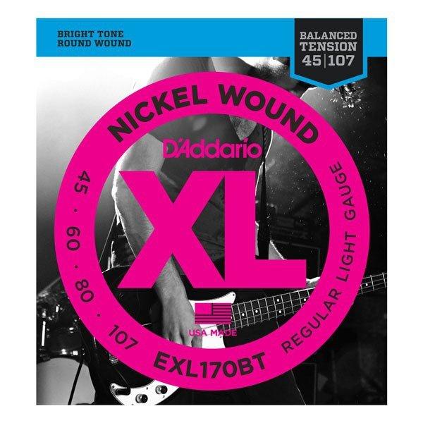 Струни для бас гітари D`ADDARIO  EXL170BT