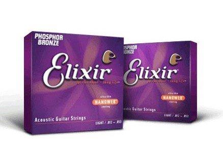 Струни для акустичної гітари Elixir AC NW EL струни 10-47