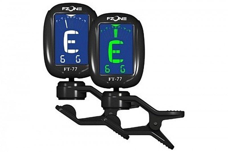 Тюнер для налаштування гітари, укулеле, скрипки, бас гітари FT-77 BLACK