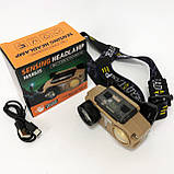 Ліхтар налобний CH-8825-3P35+COB(white+yellow)+RGB, Ліхтар на голову діодний, Ліхтар акумуляторний, фото 10