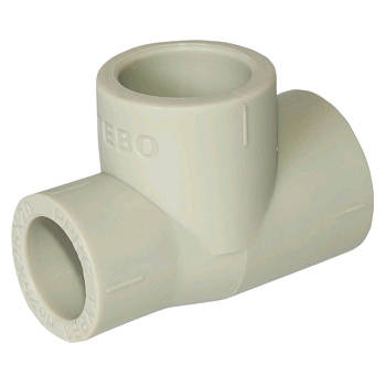 Трійник Tebo PPR редукційний Ø32х25х20 сірий