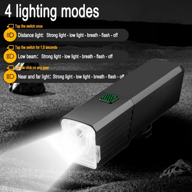 Передній ліхтар на велосипед, Фара вело велосипедна для велосипедів, Фара led для велосипеда QV-18, фото 1