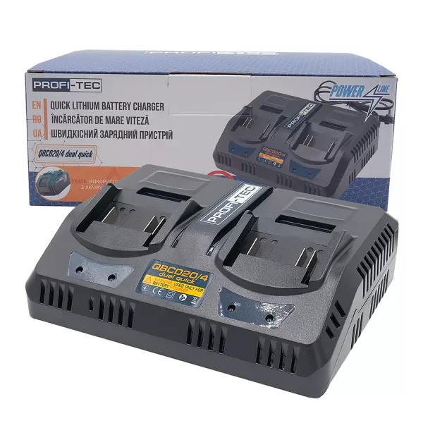 Зарядний пристрій 20В QBCD20/4 без АКБ, PROFI-TEC, фото 1