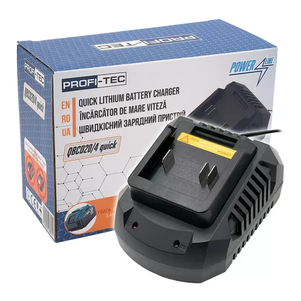 Зарядний пристрій 20В QBCD20/4 quick без АКБ, PROFI-TEC, фото 1