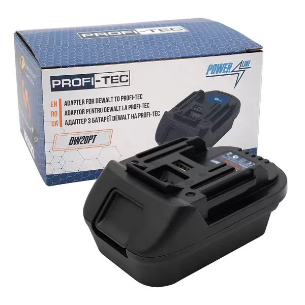 Адаптер DW20PT з акумулятора DeWalt/Milwaukee  на PROFI-TEC, фото 1