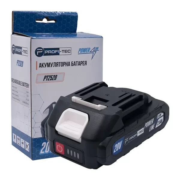 Акумулятор 20В  2,5Ah PT2520MP, PROFI-TEC, фото 1