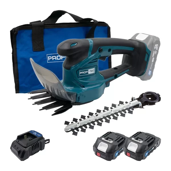 Ножиці акум. 20В PHT1110 POWERLine 2х2Ah, PROFI-TEC, фото 1