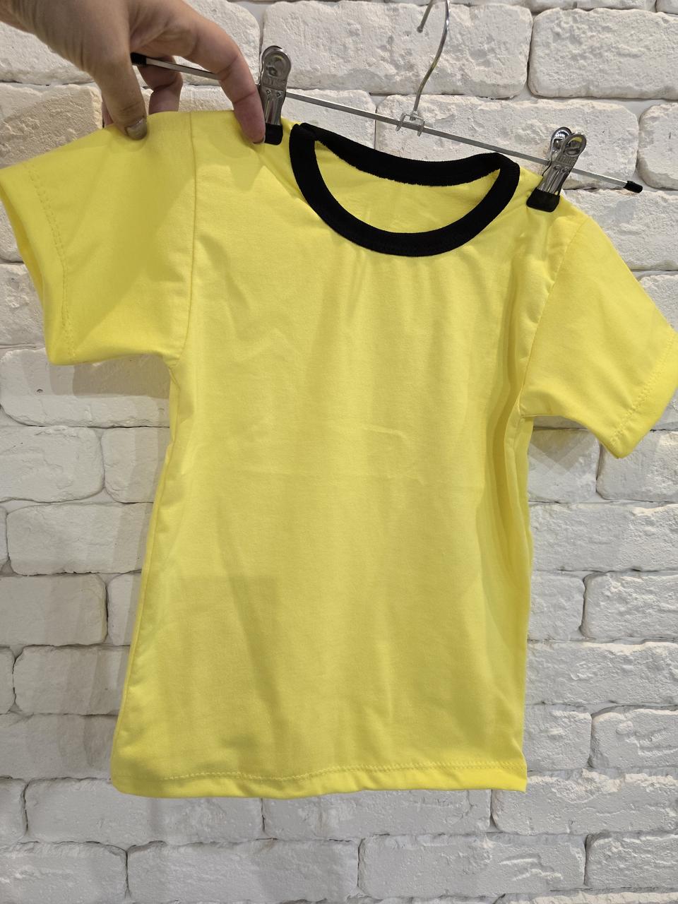 Футболка дитяча жовта. р104,110,116, фото 1