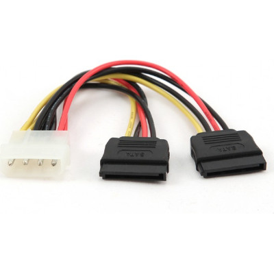 Кабель живлення SATA power 0.15m Cablexpert (CC-SATA-PSY)