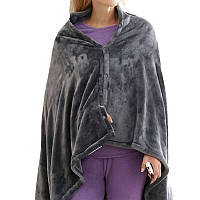 Плед — толстовка з підігрівом USB · Зігрівальна плюшева накидка електроковдра на змійці