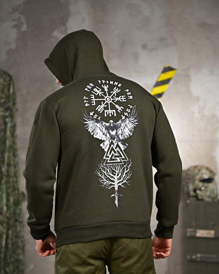 Мілітарі худі на флісі GENESIS Voron олива