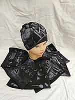 Шапка підліткова стрейчева, на флісі