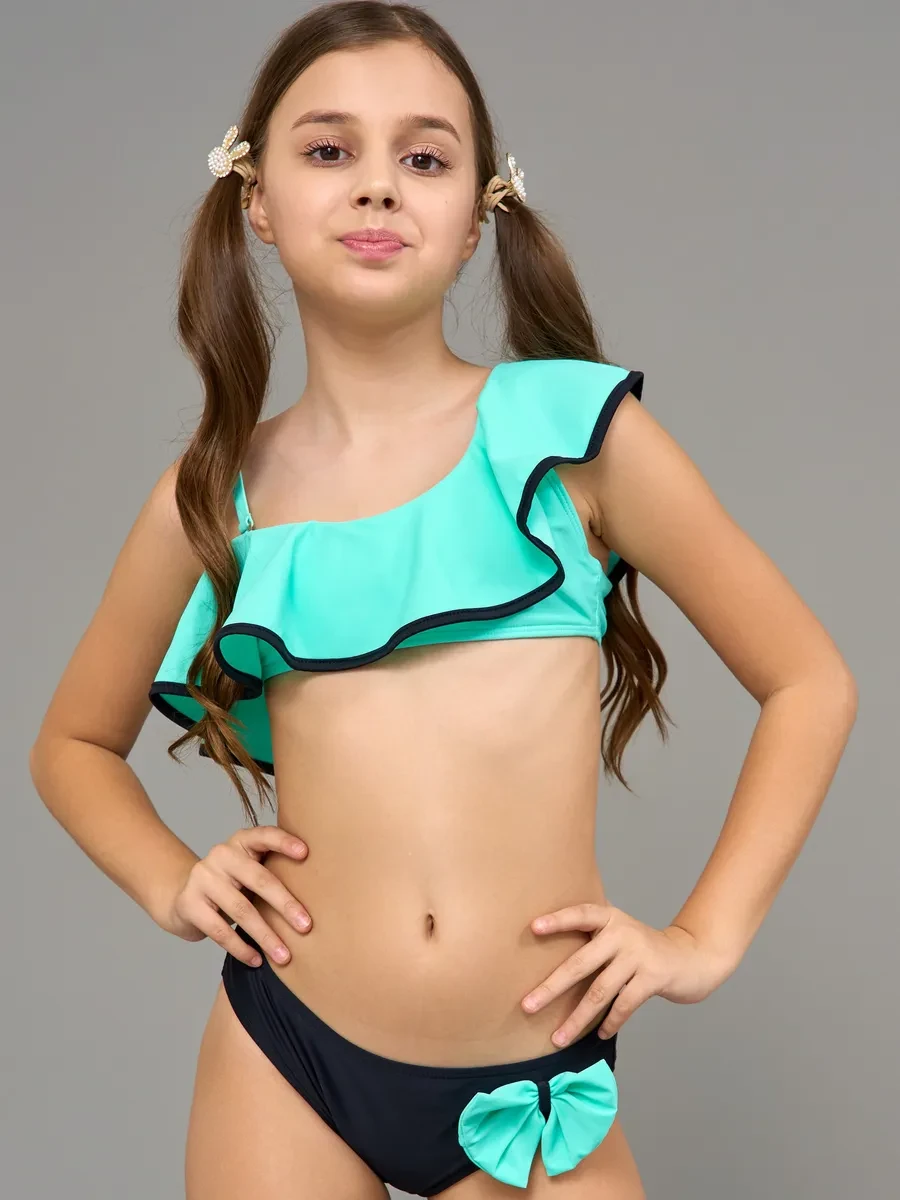 Купальник для девочек Z.Five 9281 Ибица мята(НАЛИЧИИ ТОЛЬКО 30 32 34 36 38 УКР р-ры )