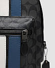 🦁 Coach West Pack In Signature Canvas With Varsity Stripe 17 х 30 х 8 см, фото 2
