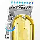 Акумуляторна машинка для стрижки волосся + 4 насадки, SURKER 602 / Тример для бороди / Тример для стрижки, фото 6