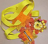Осінній набір Пояс і заколки або резинки Осінній карнавальний костюм Осені осінній пояс осенние заколки, фото 2