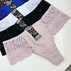 Жіночі великі стрінги Biweier #1041 батал Мікс, фото 3