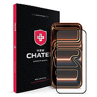 Захисне 3D скло для iPhone 17 Pro Neu Chatel Corning Gorilla Glass Anti-Static with Mesh Front Black