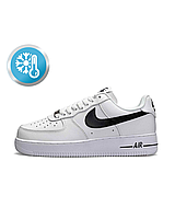 Nike Air Force 1 Winter All White Black 36