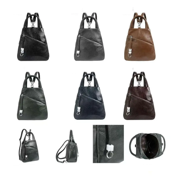 Рюкзак жіночий міський 31*30 см на блискавці з кишенями зі штучної шкіри у різних кольорах Fedya, фото 1