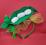 Обруч Квасоль Квасоля Ободок Квасолі Квасолька Обідок Фасоль Фасолі Осінній Карнавальний костюм Фасолька, фото 2