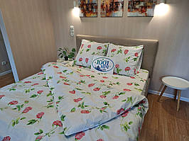 Постільна білизна Ранфорс 30, полуторна 150х220 см, на кнопках