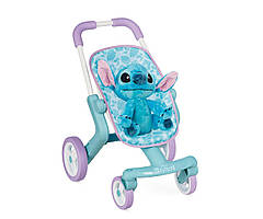 Коляска для ляльки "Стіч. Прогулянка", з поворотними колесами та м'якою іграшкою (7600251225)