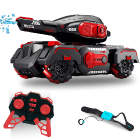 Радіокерований Танк Stunt Car з Пультом і Браслетом для дітей з Кульками Орбіз Підсвіткою і Музикою Іграшка для хлопчиків і