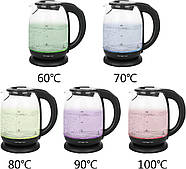 Електричний чайник EMERIO WK-119255.5 вибір температури 60-70-80-90-100°C, фото 4