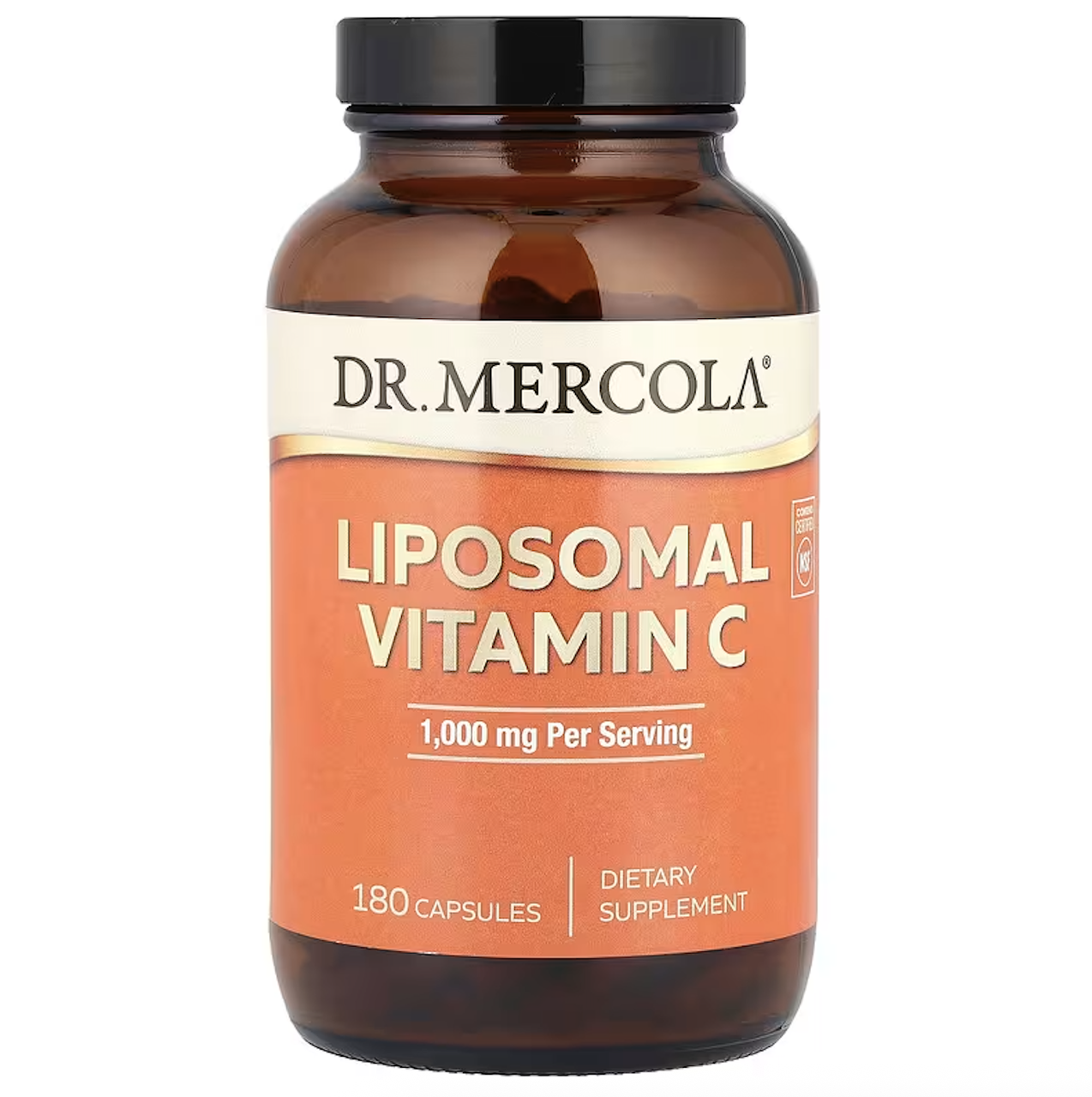 Dr. Mercola, ліпосомальний вітамін C, 180 капсул (500 мг на капсулу), фото 1