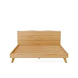 Ліжко двоспальне "Клара" з натурального дерева для готелів, фото 5