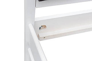 Кутове ліжко Лілі біле 90х200 м'яке узголів'я сірий ліве TM Мікс-Меблі, фото 4