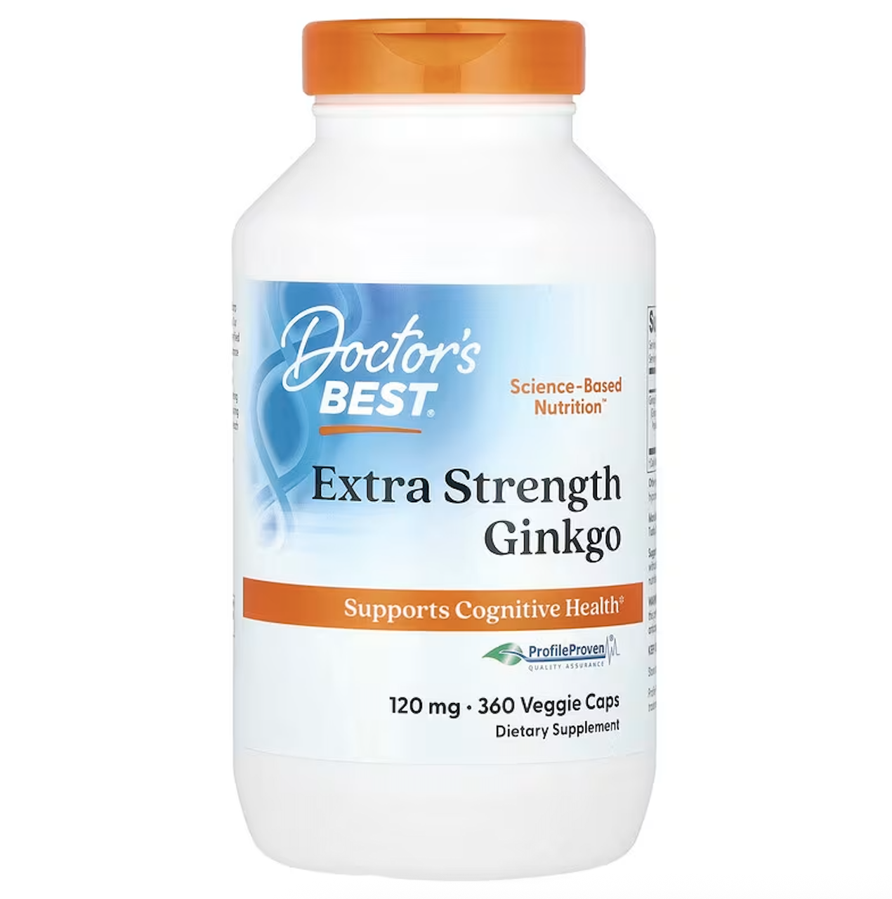 Doctor's Best, гінкго, 120 мг, 360 вегетаріанських капсул, фото 1