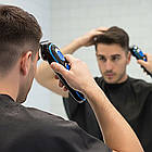 Акумуляторна машинка для стрижки волосся + 4 насадки, SURKER SK-695 / Тример для бороди / Тример чоловічий для стрижки волосся, фото 2