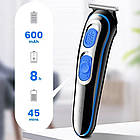 Акумуляторна машинка для стрижки волосся + 4 насадки, SURKER SK-695 / Тример для бороди / Тример чоловічий для стрижки волосся, фото 9