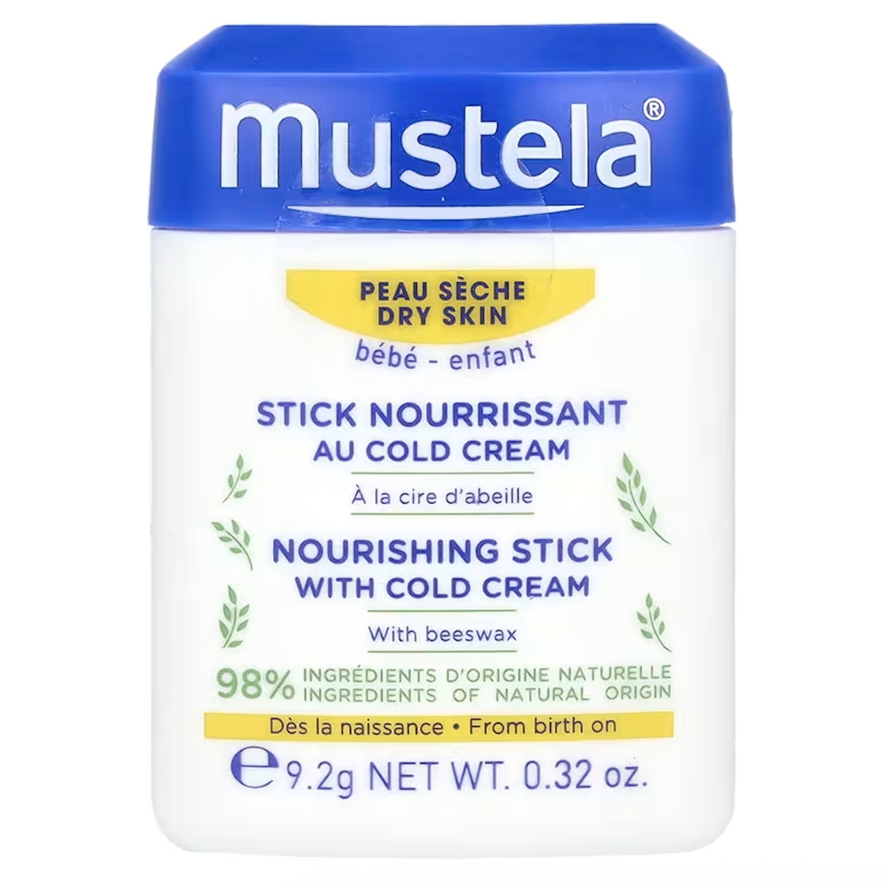Mustela, Baby, живильний стік із холодним кремом для малюків, 9,2 г, фото 1