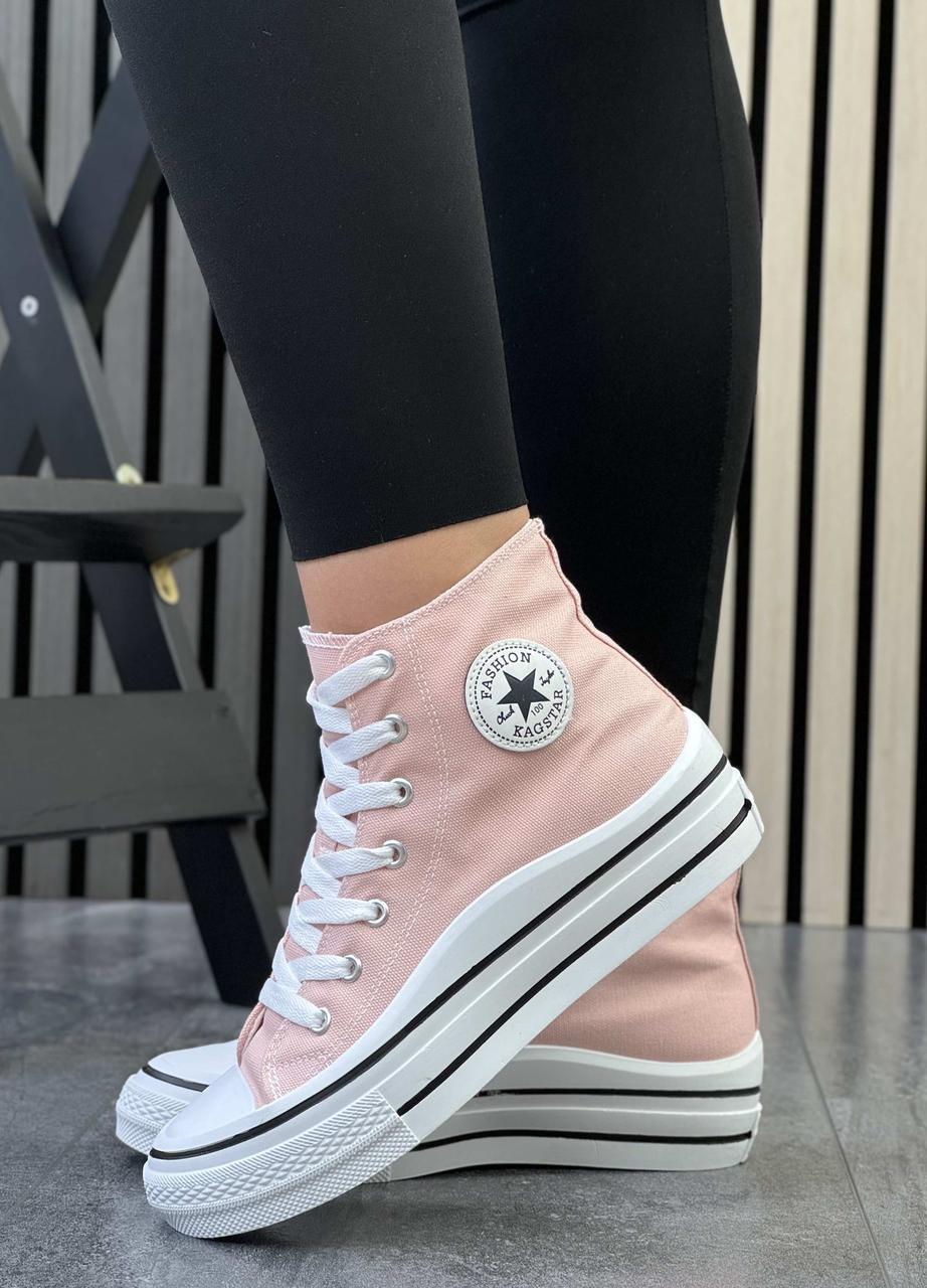 Кросівки  жіночі 8 пар у ящику рожевого кольору 36-41, фото 1