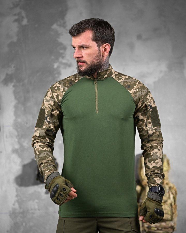 Тактический убакс пиксель саржа, Военная боевая рубашка пиксель, Летняя боевая рубашка пиксель, fos vxz nmc - фото 1 - id-p2771034329