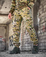 Тактические штаны мультикам softshell, Военные штаны на флисе мультикам, Армейские штаны камуфляж мультикам, fos vxz nmc