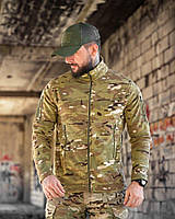 Военная флисовая кофта мультикам, тактическая флиска камуфляж на молнии, Армейская флиска с липучками, fos vxz nmc