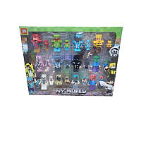 Набір фігурок minecraft, Фігурки Майнкрафт, Рухомі фігурки minecraft, Дитячий набір Майнкрафт, Комплект minecraft