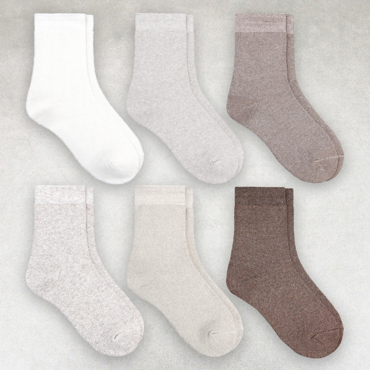 Шкарпетки зимові жіночі 6 пар «6 кавових відтінків» махрові розмір 36-40 арт. 329.6, фото 1