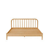 Ліжко двоспальне "НАОМІ" з натурального дерева для готелів, фото 6