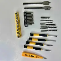 Великий набір інструментів KRAFFTEC 48V – дриль-шуруповерт, 2 акумулятори та повний комплект з 54 штук інструментів, фото 4